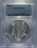 Silver Morgan Dollar 1883-0 PCGS MS62