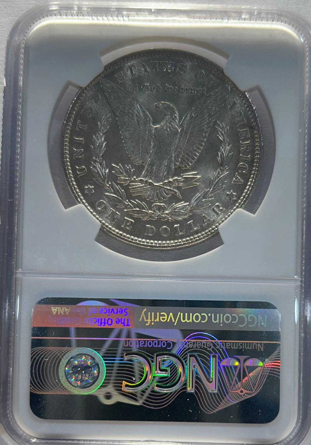 Silver Morgan Dollar 1887 NGC MS62