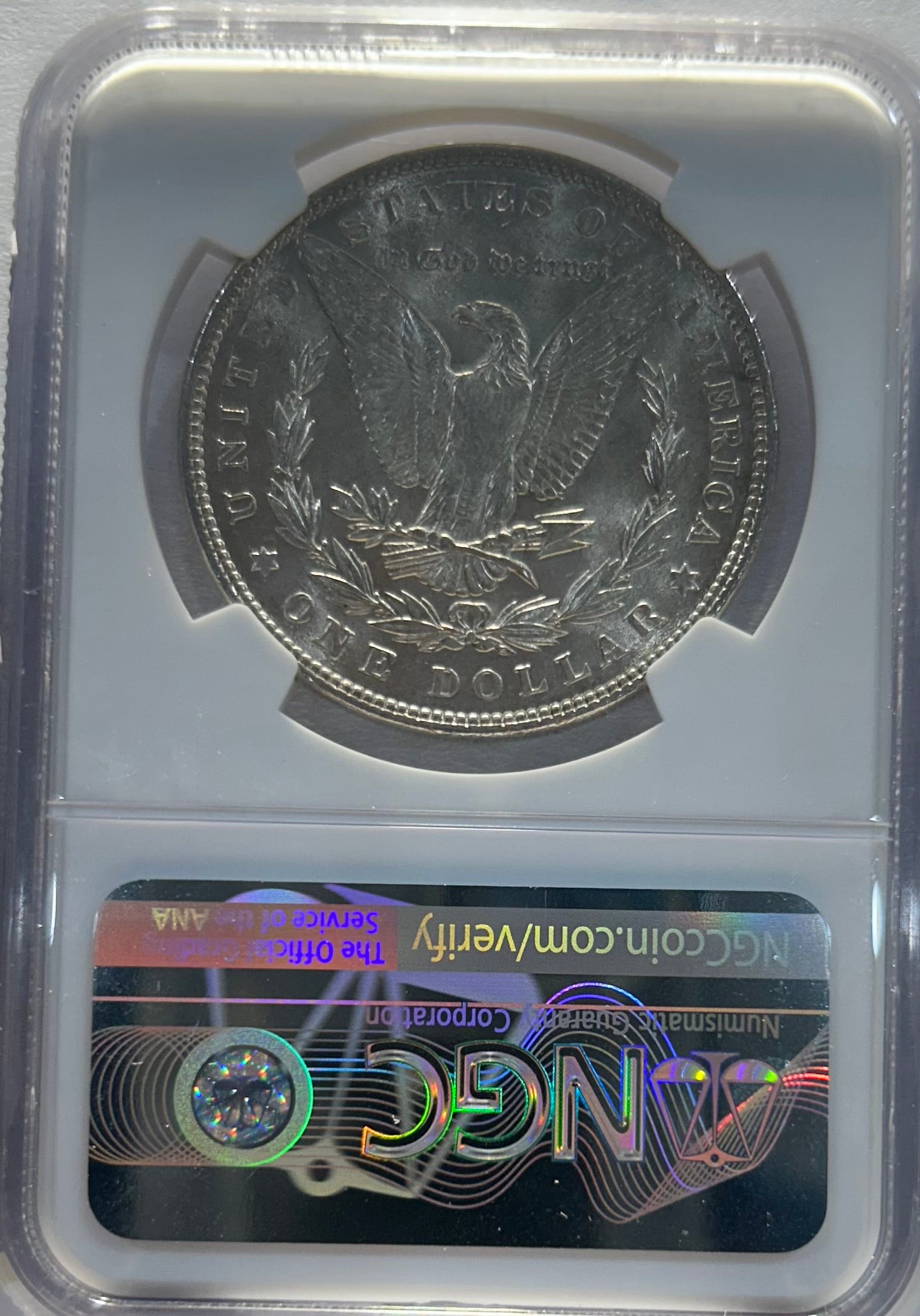 Silver Morgan Dollar 1887 NGC MS62