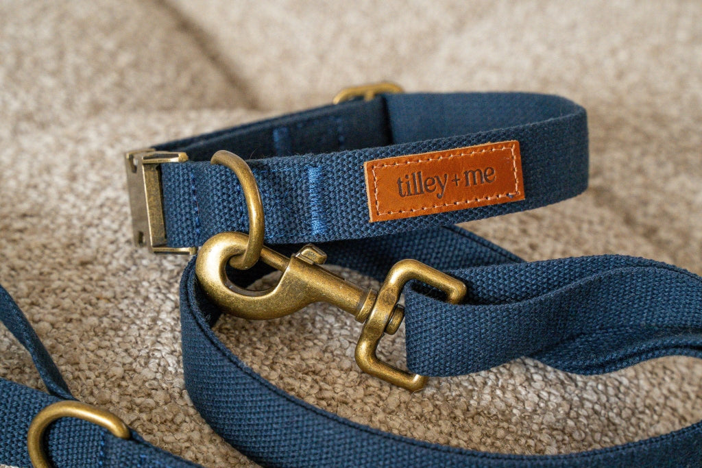 Hemp Cotton Dog Collar - Durable, Sustainable, Adjustable, Lightweight & Soft
