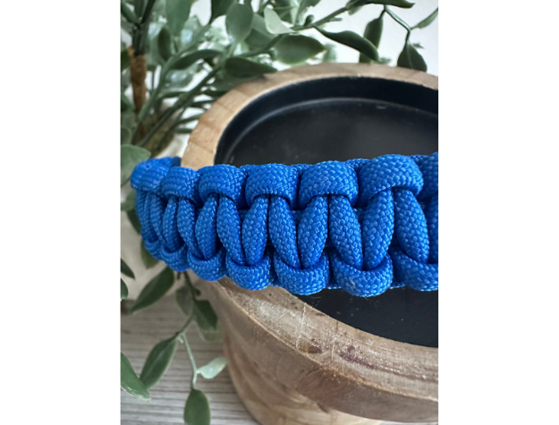 Cobra Braid in Royal Blue - Handmade Dog Collar